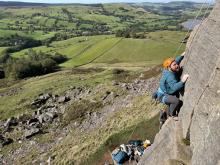 climbing in the peak district